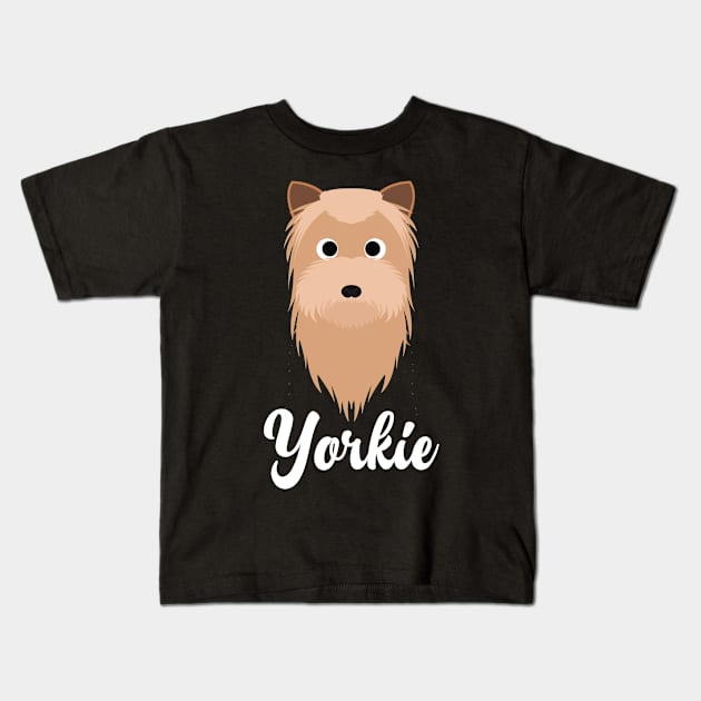 Yorkshire Terrier Yorkie Kids T-Shirt by DoggyStyles